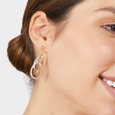 Orecchini Pendenti Gold Essence Oro Tricolore - Orecchini Pendenti Donna | Stroili