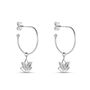Orecchini A Cerchio Silver Moments Argento Rodiato Cubic Zirconia