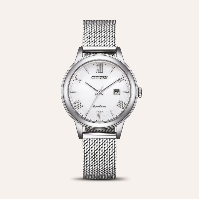 Orologio Eco Drive Citizen Ore Felici Ew2621-75a - Orologi a Maglia Milanese Donna | Stroili