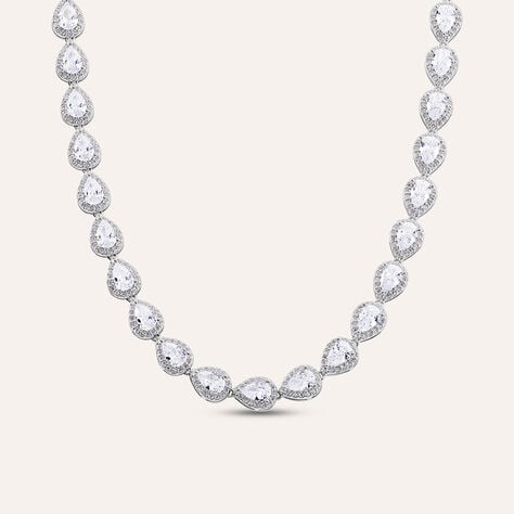 Collana Tennis Silver Elegance Argento Rodiato Cubic Zirconia - Collane Tennis Donna | Stroili