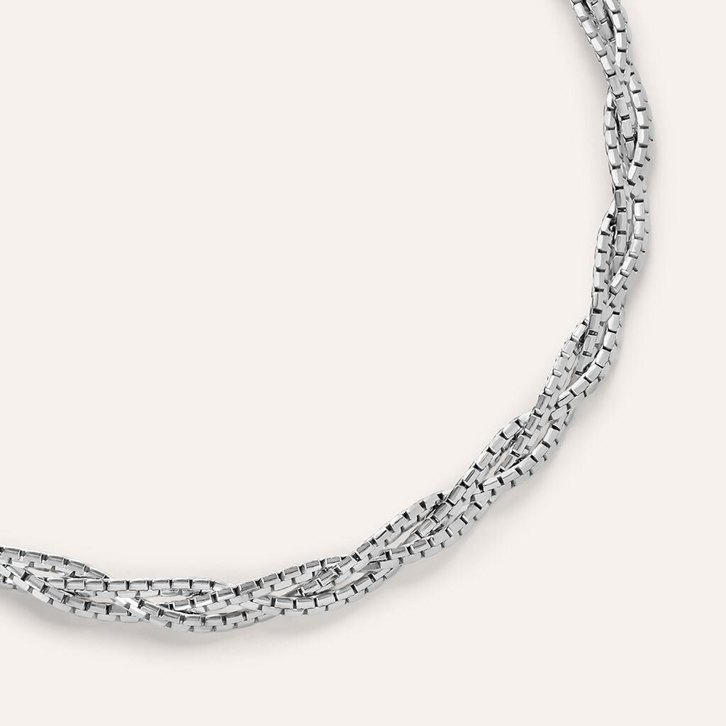 Bracciale Catena Silver Collection Argento Rodiato