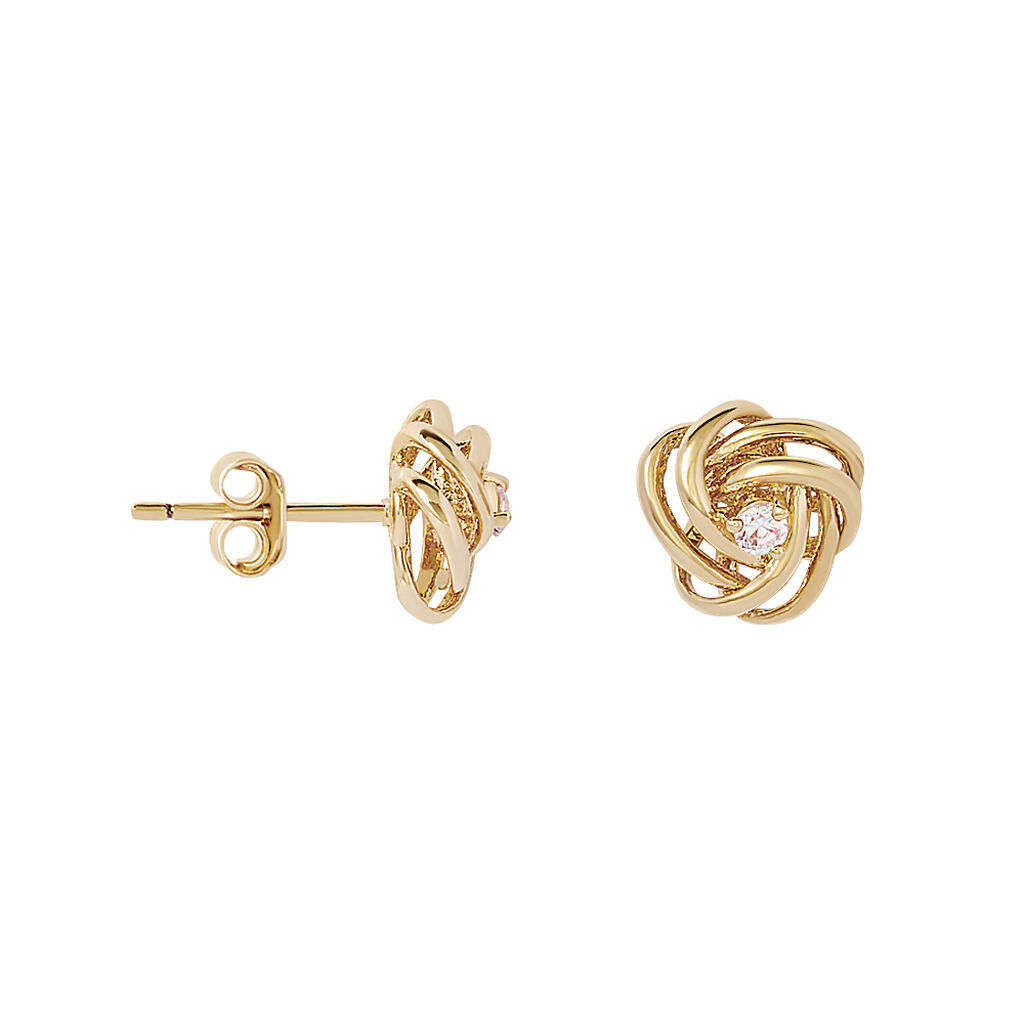 Orecchini Lobo Golden Dream Placcato Oro Giallo Cubic Zirconia - Orecchini a Lobo Donna | Stroili
