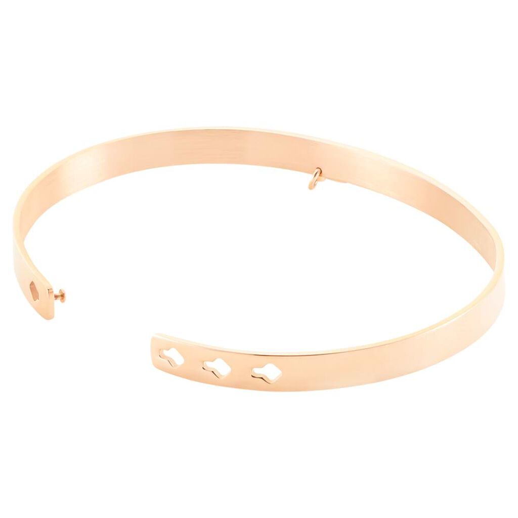 Bangle Lady Message Acciaio Rosato Friendship e Cristalli