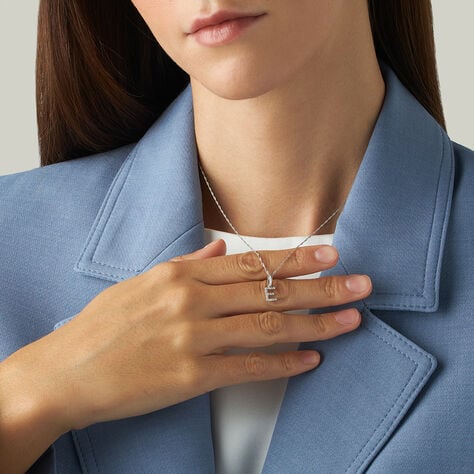 Pendente Sophia Oro Bianco Diamante - Ciondoli Donna | Stroili