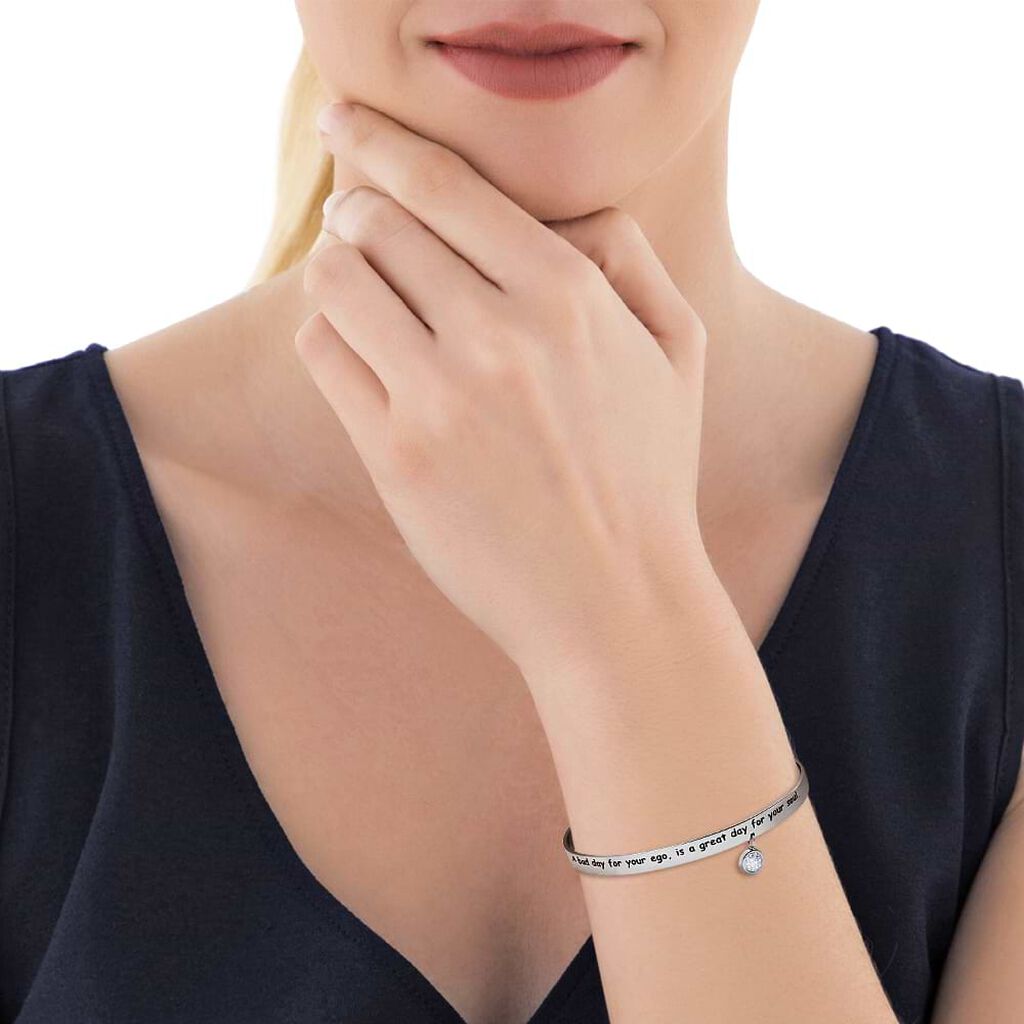 Bangle A bad day for your ego is a great day for your soul in acciaio - Bracciali Donna | Stroili