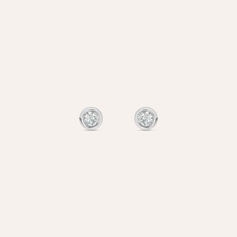 Orecchini Lobo Punto Luce Silver Elegance Argento Rodiato Cubic Zirconia - Orecchini a Lobo Donna | Stroili