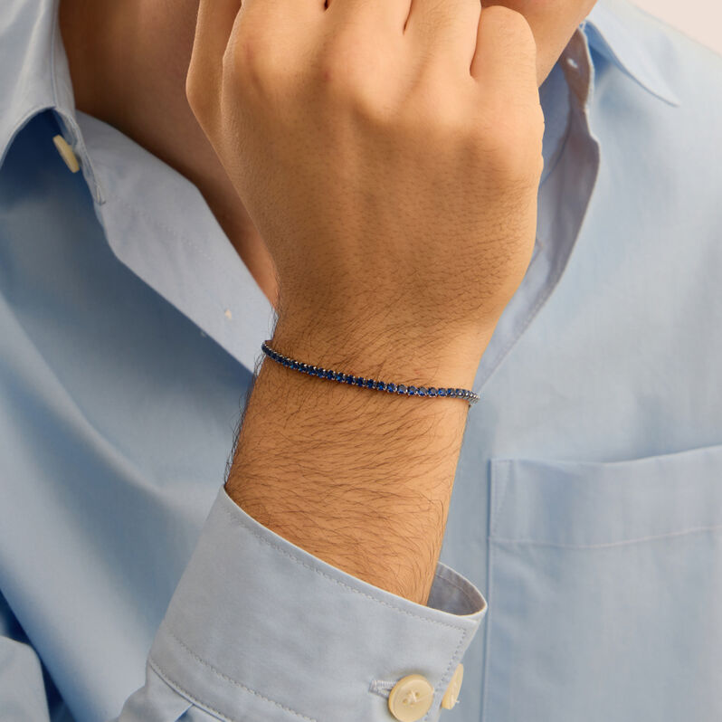 Bracciale Man Code Acciaio Cristallo - Bracciali Uomo | Stroili