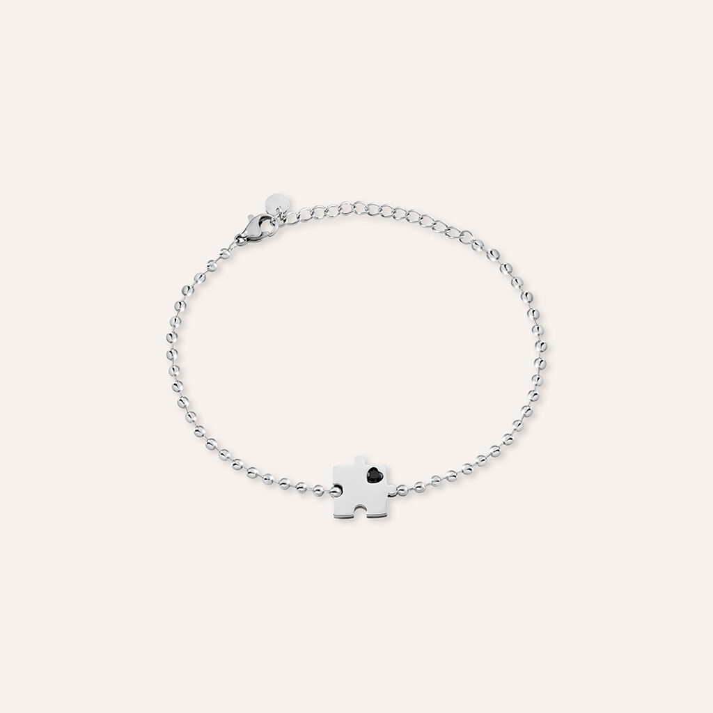 Bracciale Lady Chic Acciaio Cristallo - Bracciali con Incisione Unisex | Stroili