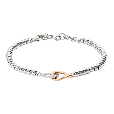 Bracciale Lady Chic Acciaio Bicolore Bianco / Rosa - Bracciali Love Donna | Stroili