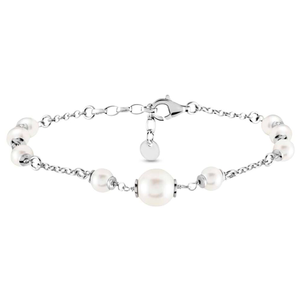Bracciale Silver Pearls Argento Rodiato Perla sintentica - Bracciali Donna | Stroili