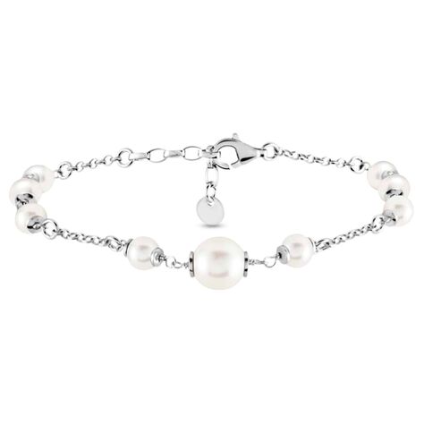 Bracciale Silver Pearls Argento Rodiato Perla sintentica - Bracciali Donna | Stroili