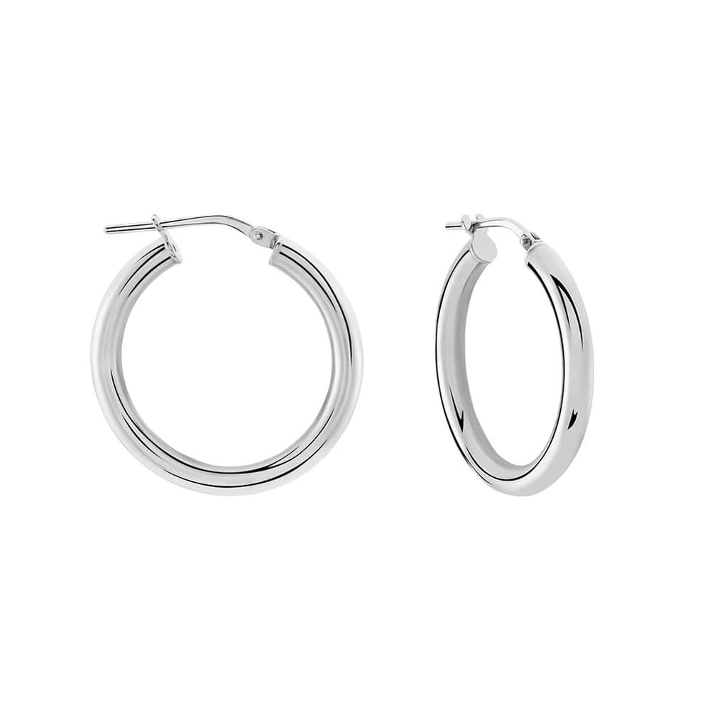 Orecchini A Cerchio Silver Collection Argento Rodiato - Orecchini a Cerchio Donna | Stroili