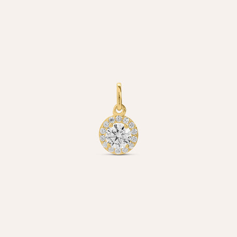 Pendente Punto Luce Po&egrave;me Oro Giallo Cubic Zirconia - Ciondoli Donna | Stroili