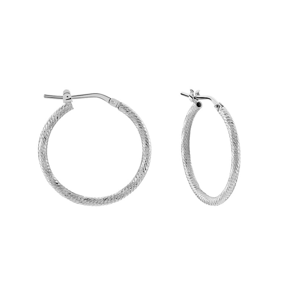Orecchini A Cerchio Silver Collection Argento Rodiato - Orecchini a Cerchio Donna | Stroili