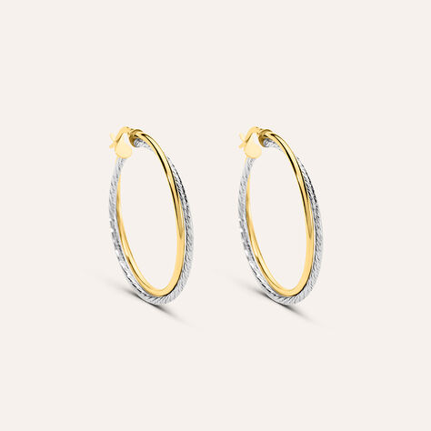 Orecchini A Cerchio Toujours Oro Bicolore - Orecchini a Cerchio Donna | Stroili