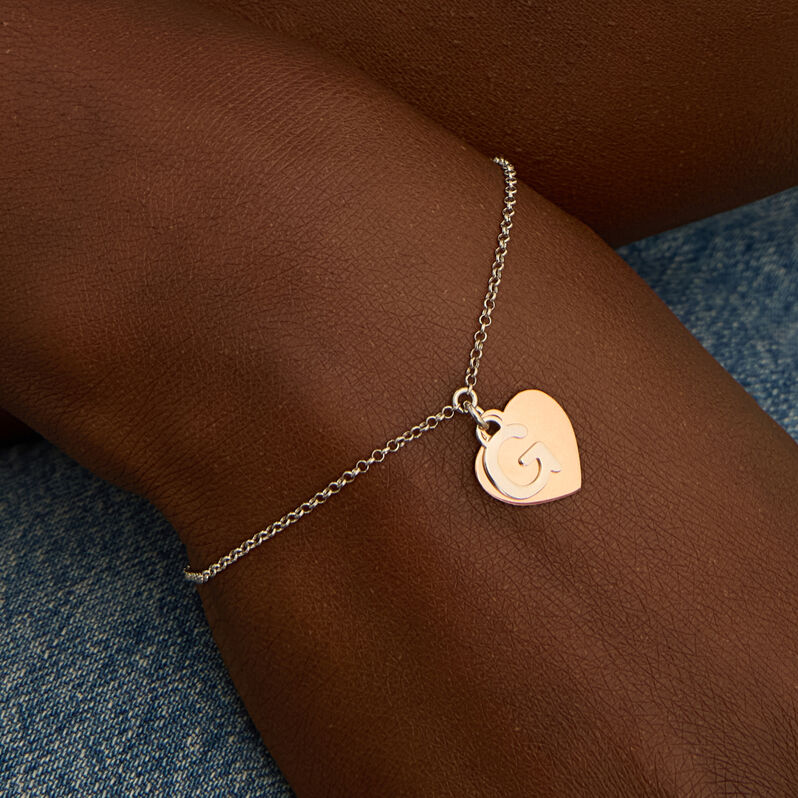 Bracciale Silver Collection Argento Bicolore Bianco / Rosa - Bracciali con Incisione Donna | Stroili