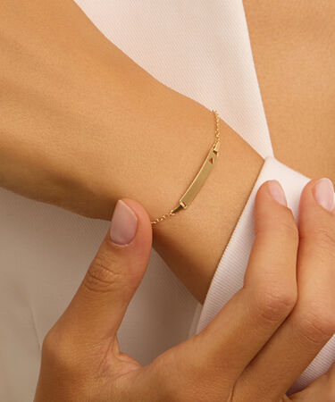 Bracciale Con Targhetta Religious Gold Oro Giallo