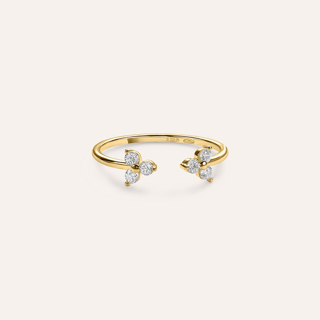 Anello Fantasia Claire Oro Giallo Cubic Zirconia - Anelli con Pietre Donna | Stroili