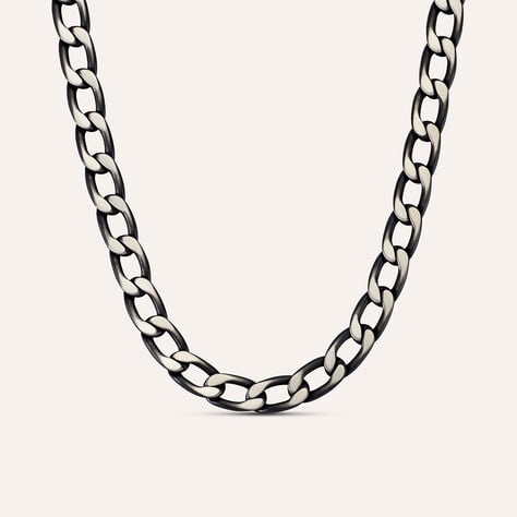 Catena Man Code Acciaio Nero - Collane Catena Uomo | Stroili