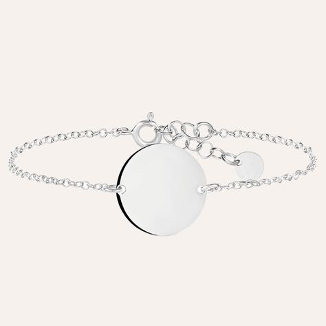 Bracciale Con Targhetta Silver Collection Argento Rodiato - Bracciali con Incisione Donna | Stroili