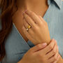 Anello Contrarie Radiance Acciaio Bicolore