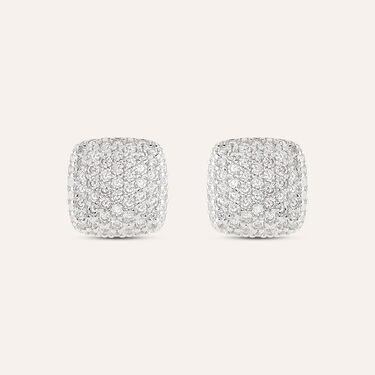 Orecchini Lobo Silver Shine Argento Rodiato Cubic Zirconia