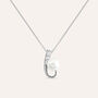 Collana Silver Pearls Argento Rodiato Perla sintentica Cubic Zirconia