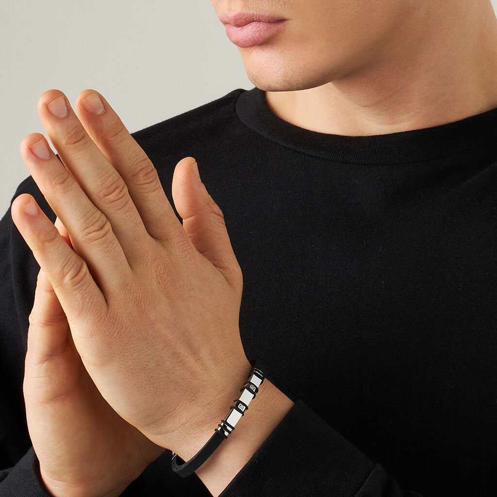 Bracciale Man Code Acciaio Cubic Zirconia - Bracciali Uomo | Stroili