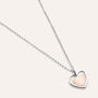 Collana Silver Collection Argento Bicolore Bianco / Rosa
