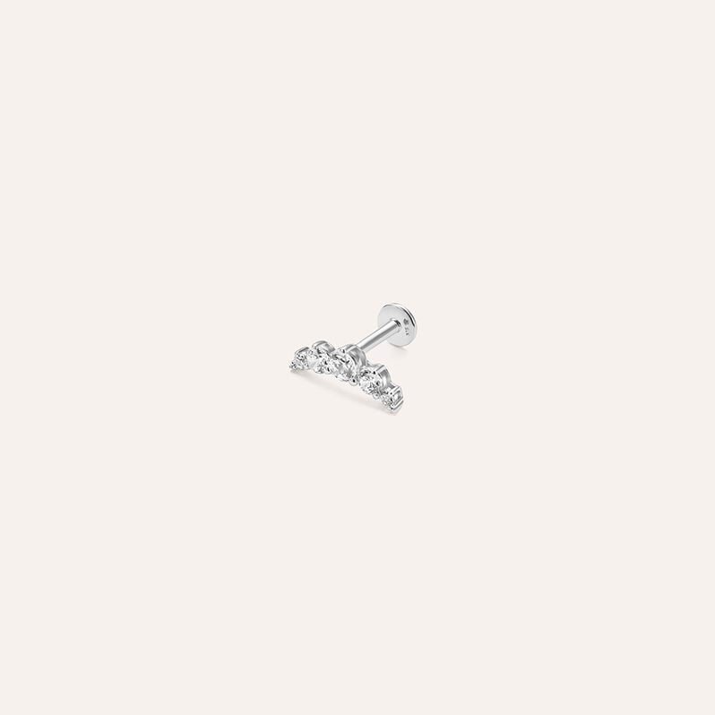 Piercing Orecchio Bon Ton Oro Bianco Cubic Zirconia - Piercing Orecchio Donna | Stroili