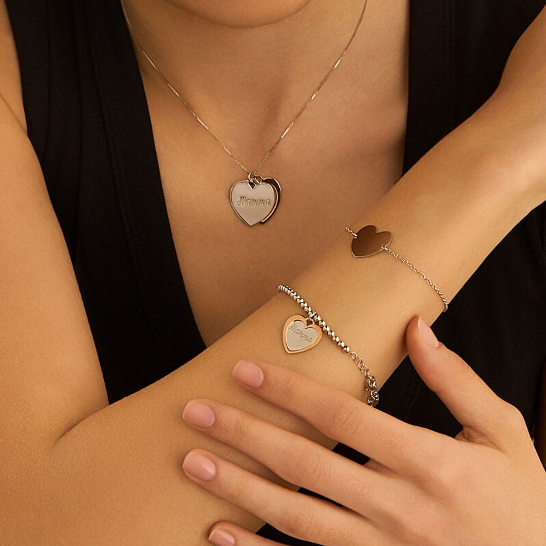 Collana Silver Collection Argento Bicolore Bianco / Rosa - Collane Donna | Stroili