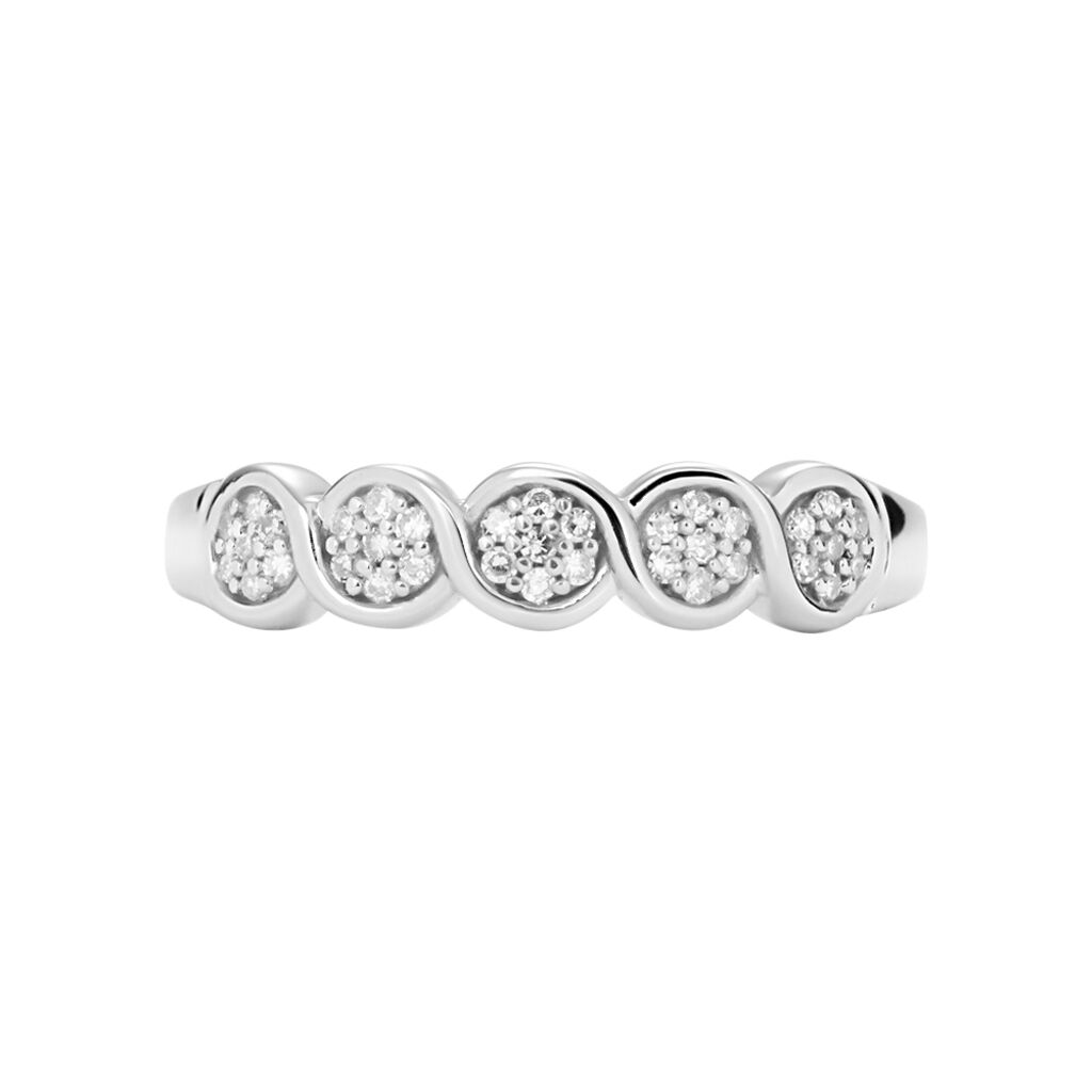 Anello Riviere Sophia Oro Bianco Diamante - Anelli Riviere Donna | Stroili
