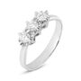 Anello Trilogy Diamazing Oro Bianco Diamante