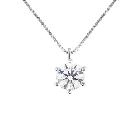 Collana Punto Luce Claire Oro Bianco Cubic Zirconia - Collane Punto Luce Donna | Stroili