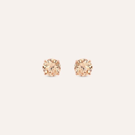 Orecchini Lobo Punto Luce Silver Rainbow Argento Rosa Cubic Zirconia - Orecchini a Lobo Donna | Stroili