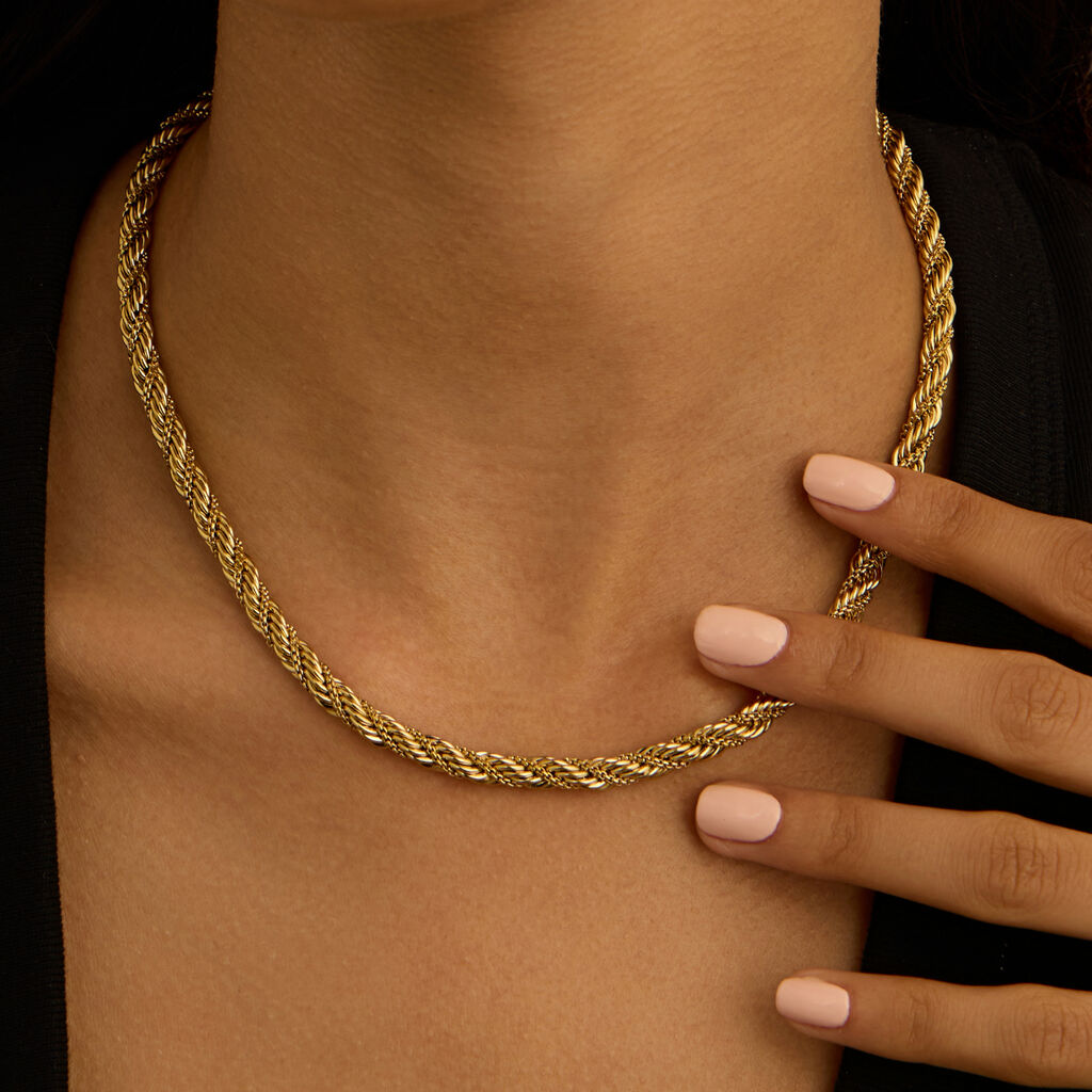 Catena Lady Code Acciaio Dorato - Collane Catena Donna | Stroili