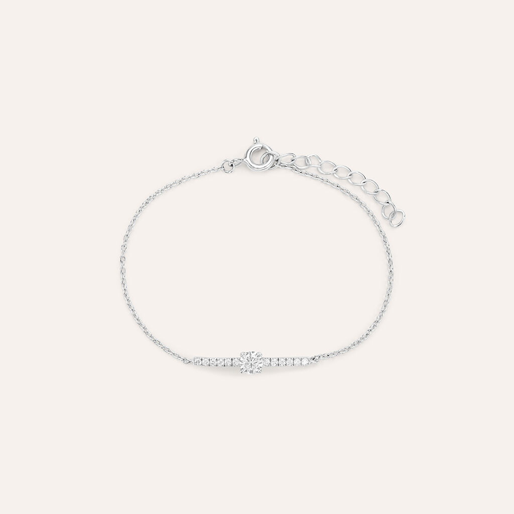 Bracciale Punto Luce Silver Elegance Argento Rodiato Cubic Zirconia