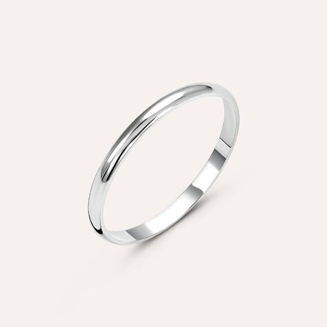 Fede Fermanello 1.95 mm Oro Bianco - Anelli con Incisione Donna | Stroili