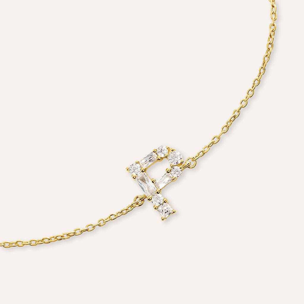 Bracciale Silver Glow Argento Dorato Cubic Zirconia