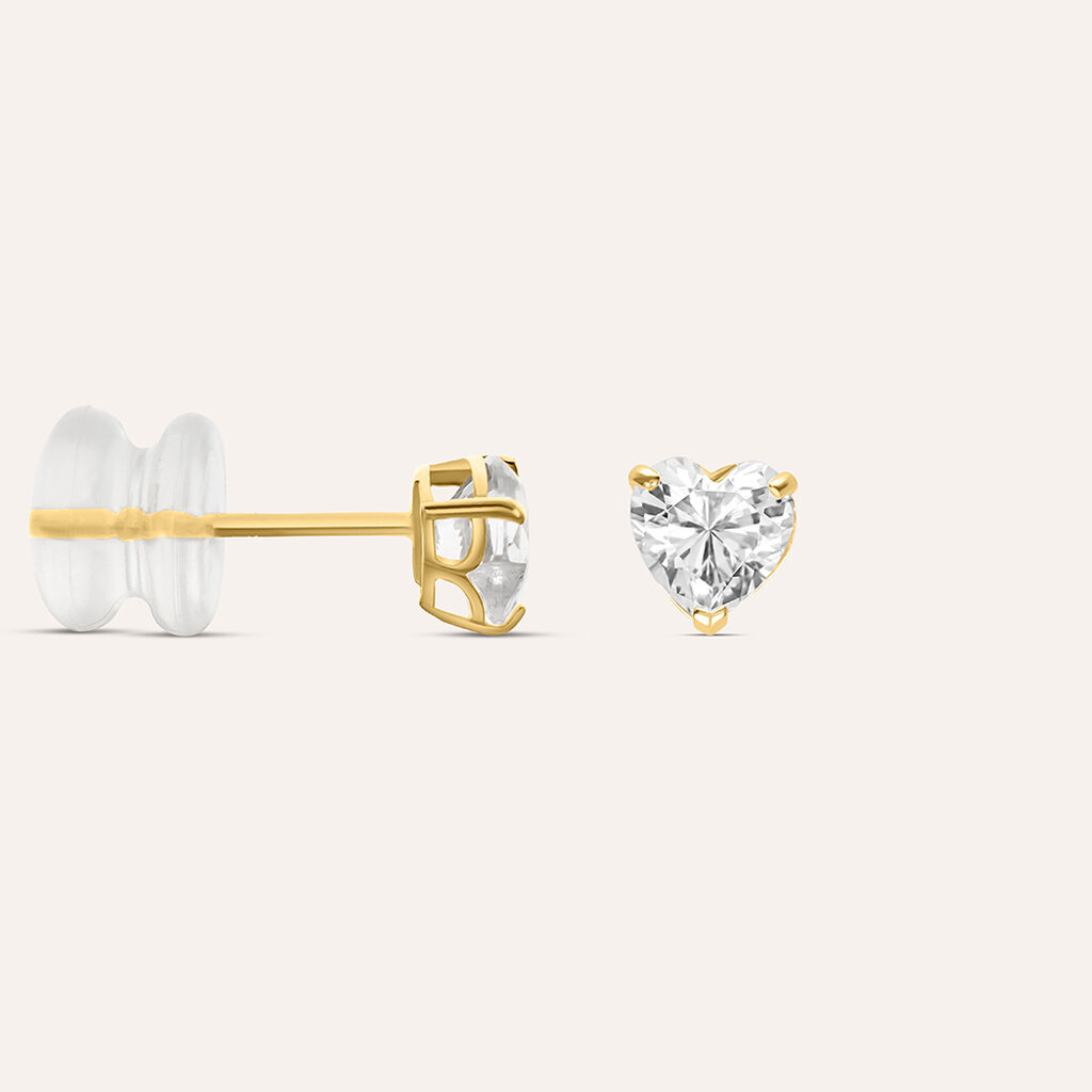 Orecchini Lobo Punto Luce Bon Ton Oro Giallo Cubic Zirconia - Orecchini a Lobo Donna | Stroili
