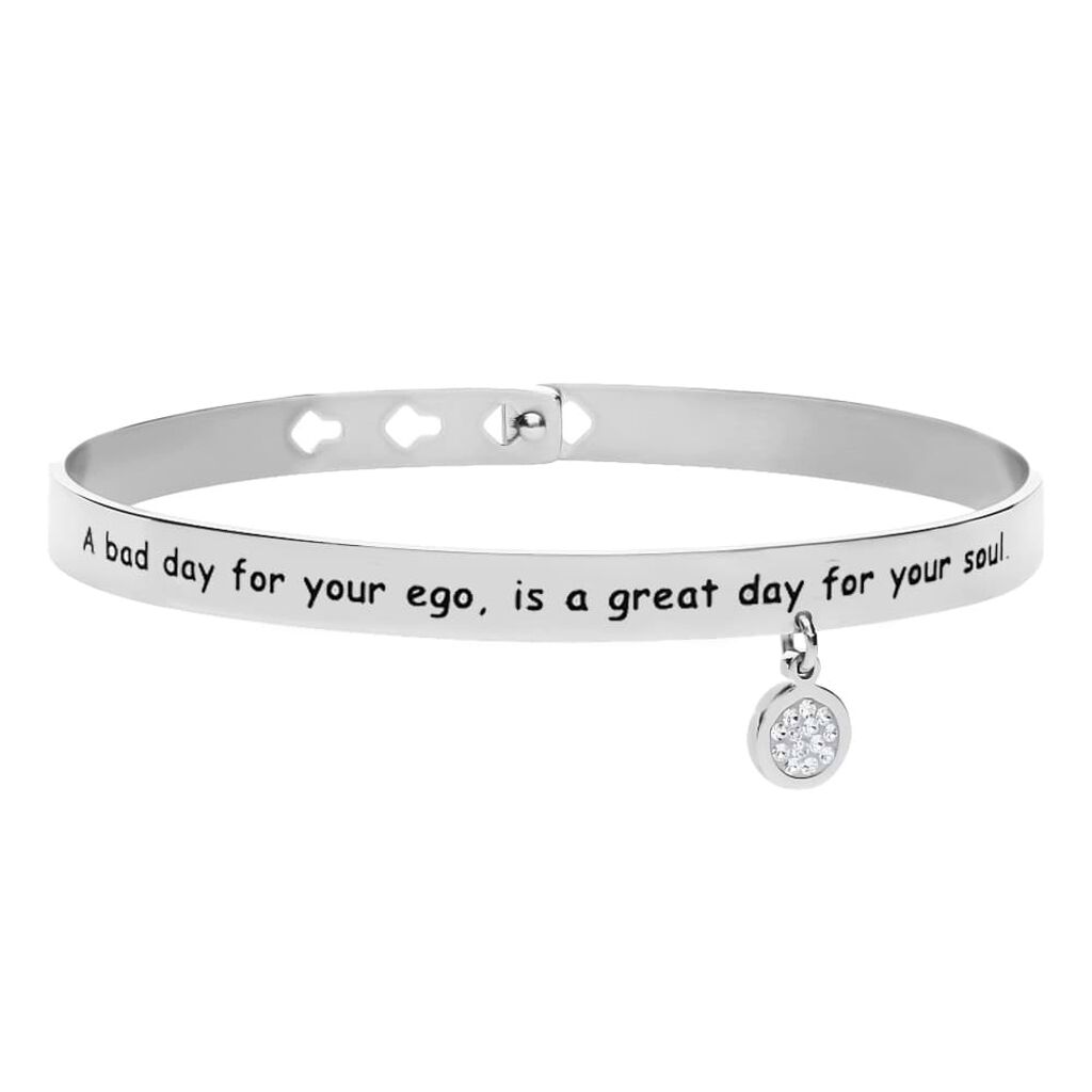 Bangle A bad day for your ego is a great day for your soul in acciaio - Bracciali Donna | Stroili