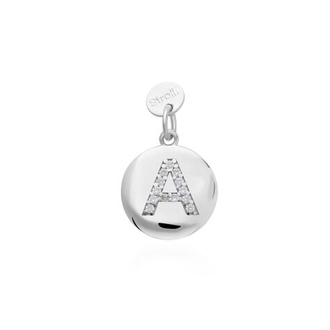 Pendente Love Beats Argento Rodiato Cubic Zirconia - Ciondoli con Incisione Donna | Stroili