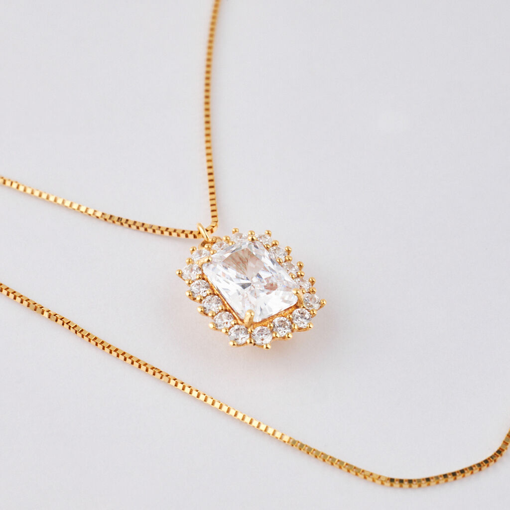 Collana Claire Oro Giallo Cubic Zirconia