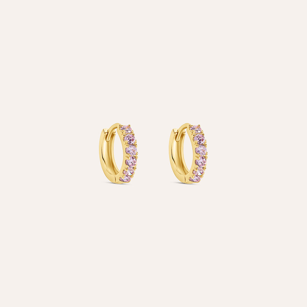 Orecchini A Cerchio Toujours Oro Giallo Cubic Zirconia - Orecchini a Cerchio Donna | Stroili