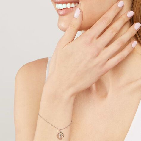 Bracciale Silver Collection Argento Bicolore Bianco / Rosa - Bracciali con Incisione Donna | Stroili