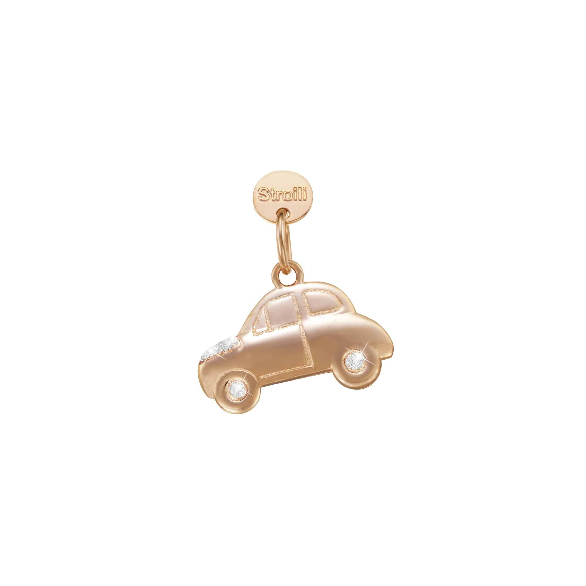 Rosato Damen Charm TO026 – Aus 925er Silber, Mit Emaille Und Dreirad-Motiv, In Originalbox