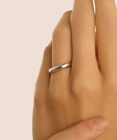 Fede Classica Leggera 3.6 mm Oro Bianco