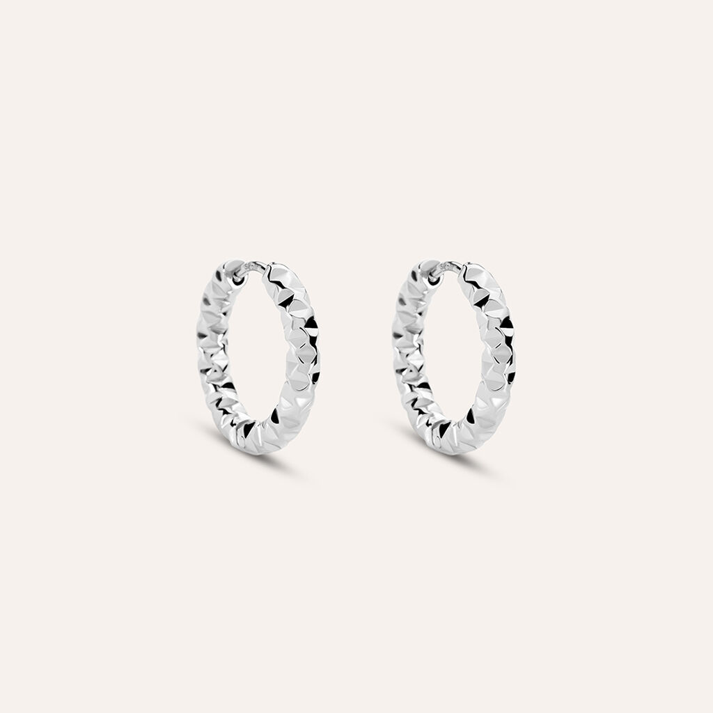 Orecchini A Cerchio Moonlight Acciaio