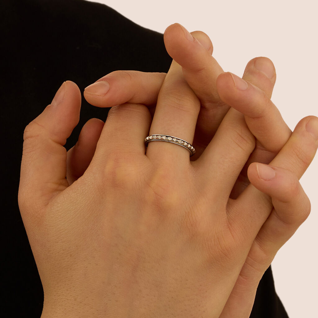 Anello Fedina Man Code Acciaio - Anelli Moderni Uomo | Stroili