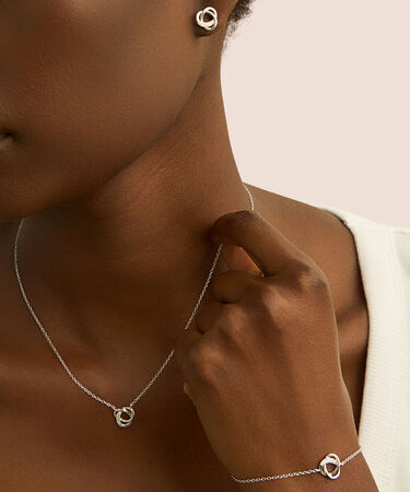 Orecchini Lobo Silver Shine Argento Rodiato Cubic Zirconia